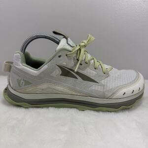 Altra Lone Peak 6 Women’s Trail Running Shoes – White/Green Size 8.5